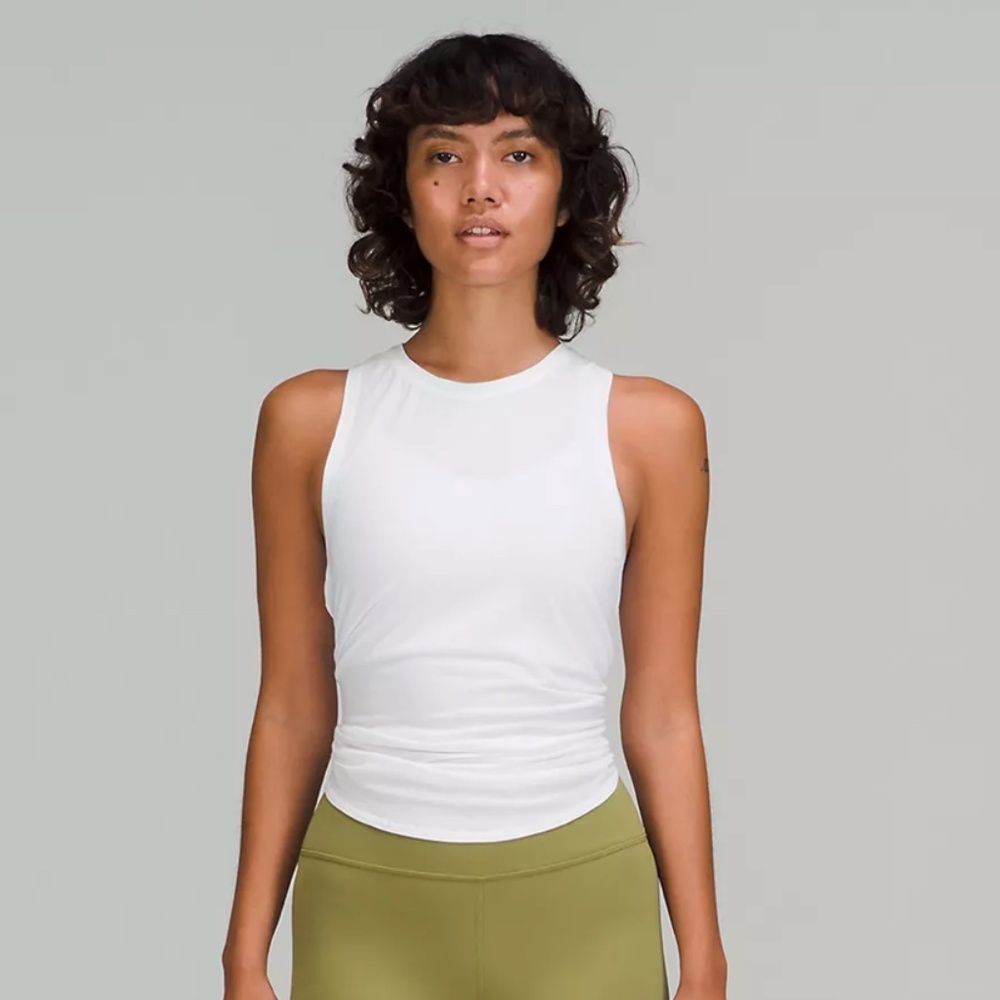 Lululemon All Tied Up Tank Top - White (Size 4)